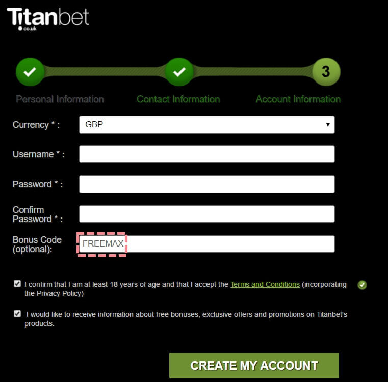 Get a great bonus with our Titanbet bonus code 2018